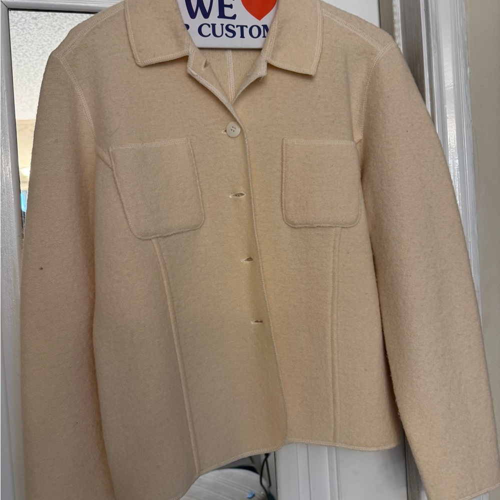 Petite Sophisticate Cream Blazer